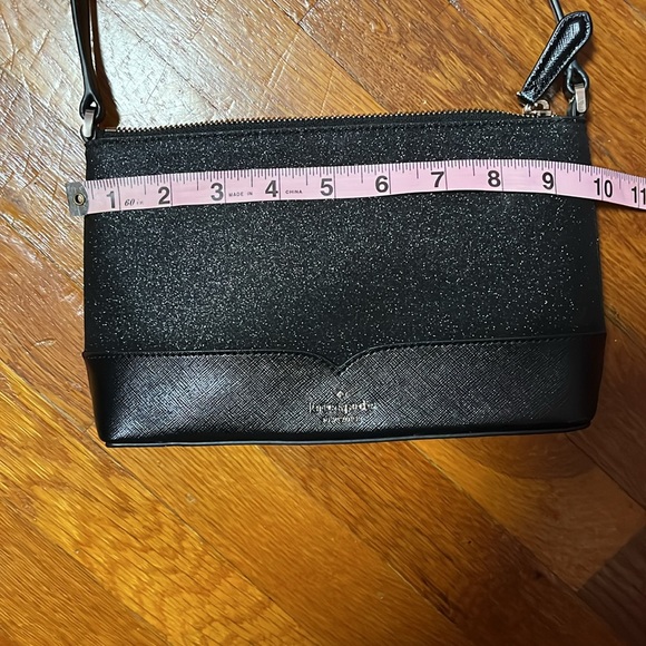 Kate Spade Black Crossbody Glitter Bag. - Picture 4 of 8